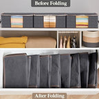 Lifewit 6 Pack Clothes Storage Bag, Foldable Storage Bin Closet Organizer - Image 6