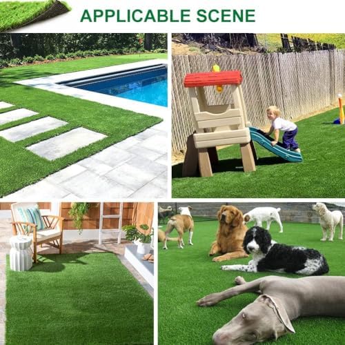 Artificial Grass Fake Grass Lawn Turf 7 ft x 83 ft, GL Realistic Synthetic Pet - Image 6