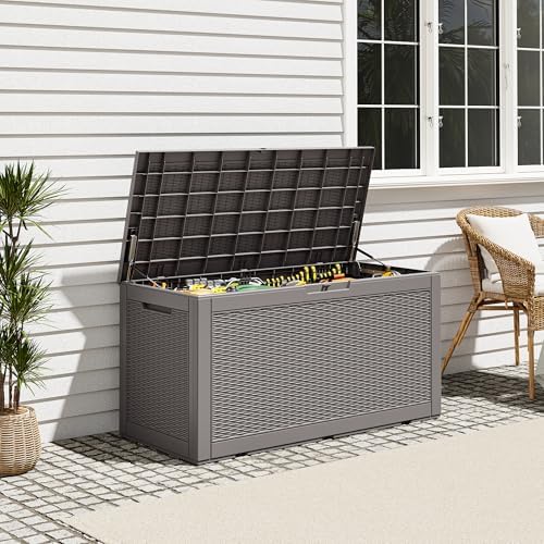 Outdoor Storage Box, Resin Deck Boxes Indoor and outdoor, Waterproof Storage - Image 5