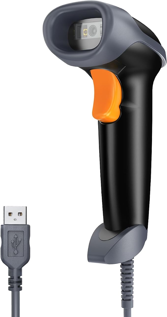 Eyoyo 2D Handheld USB QR Code Scanner, Wired Automatic Barcode Scanner Data by Eyoyo