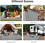 OLANLY Outdoor Rug 9x18 ft Waterproof Reversible Mat - Image 7