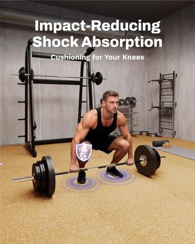AIRHOP 0.56in Thick 192 Sq Ft Exercise Equipment Mats, 48 Tiles Upgraded Rubber - Image 3