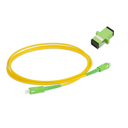 SCAPC to SCAPC Single Mode Fiber Optic Patch Cable – Simplex LSZH Jacket by JOVXIAZ
