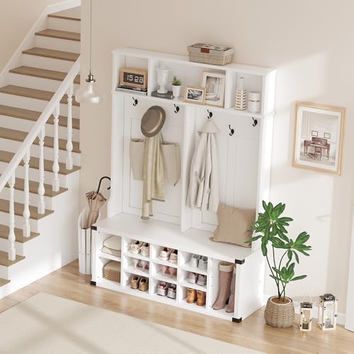 Takywep Extra Large 51" Entryway Hall Tree - Image 4