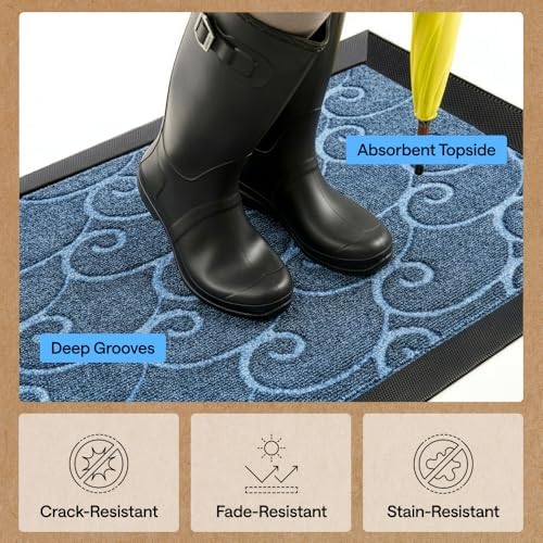GORILLA GRIP WeatherMAX Door Mat, Indoor Outdoor - Image 5