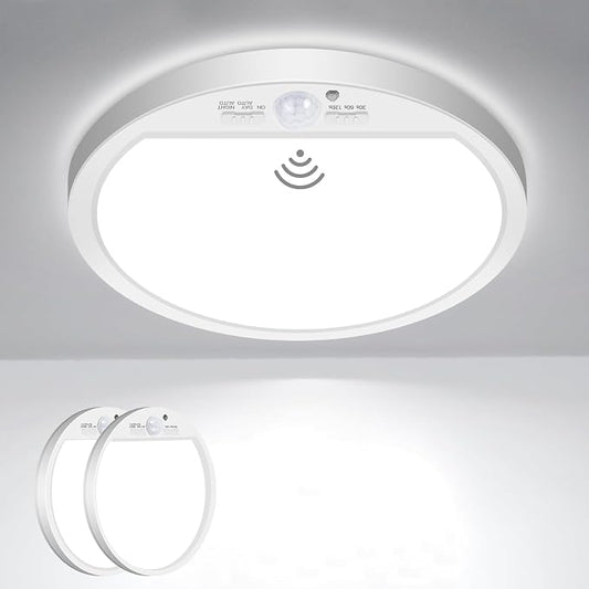 slochi 2Pack Motion Sensor Light Indoor Wired, 8.7 Inch 3000K/4000K/6500K by CeilingLights