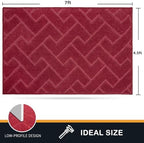 PURRUGS Area Rug, Cherry Red - Image 2