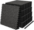 AIRHOP 0.56in Thick 192 Sq Ft Exercise Equipment Mats, 48 Tiles Upgraded Rubber by Airhop