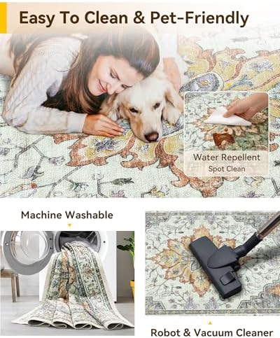 RELEANY Washable Area Rug - Image 3