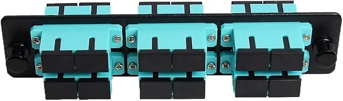 RiteAV LGX Footprint Fiber Optic Cable SC Adapter Patch Panel 6 Ports Loaded - Image 2