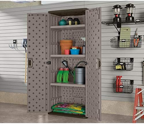 Suncast Tall Storage Cabinet for Garage Organization - Image 2