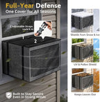 COSFLY Mesh Window AC Covers for Outside, All-Season 27.5"W x 25"D x 19"H - Image 6