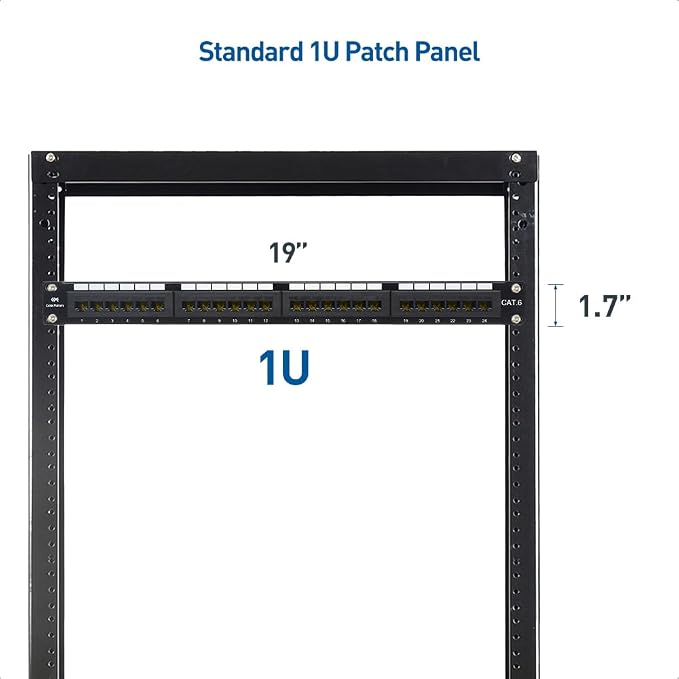 Cable Matters 24 Port Patch Panel Rackmount or Wall Mount 19-Inch - Image 6
