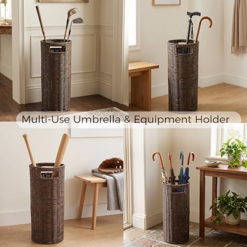 Rattan Umbrella Holder for Entryway - Image 5