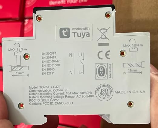 TONGOU ZigBee DIY Smart Switch 16A| DIN Rail Switch| 1P+N 90-240VAC| Real-time - Image 9
