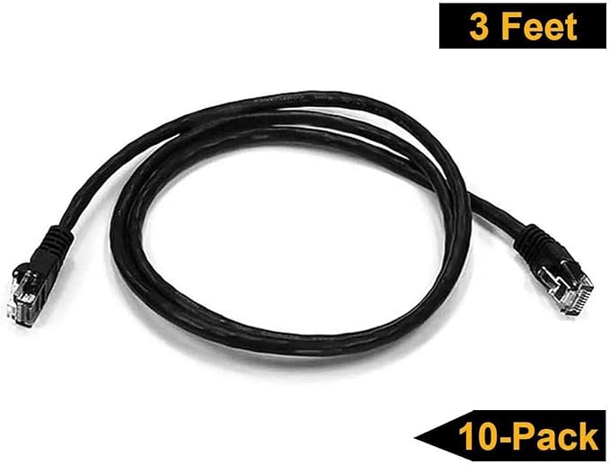 iMBAPrice 7' Cat5e Network Ethernet Patch Cable, 10 Pack - Image 3