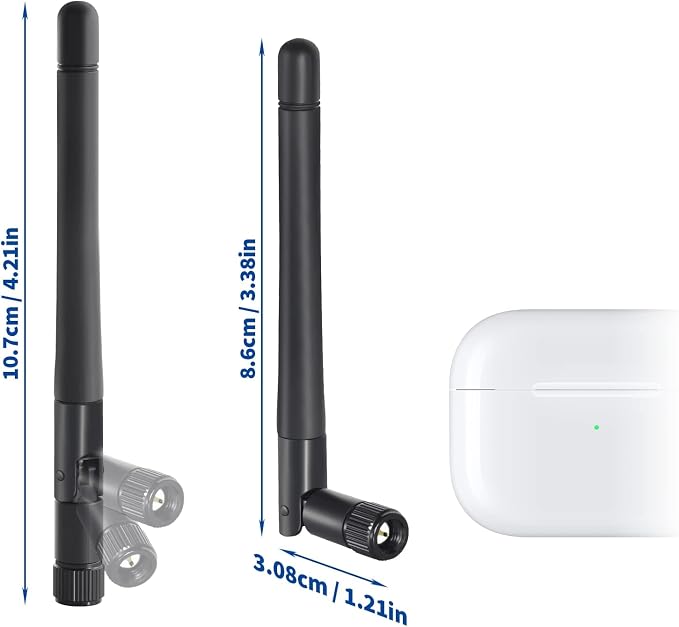 Bingfu Dual Band WiFi Antenna 3dBi SMA Male Antenna - Image 2