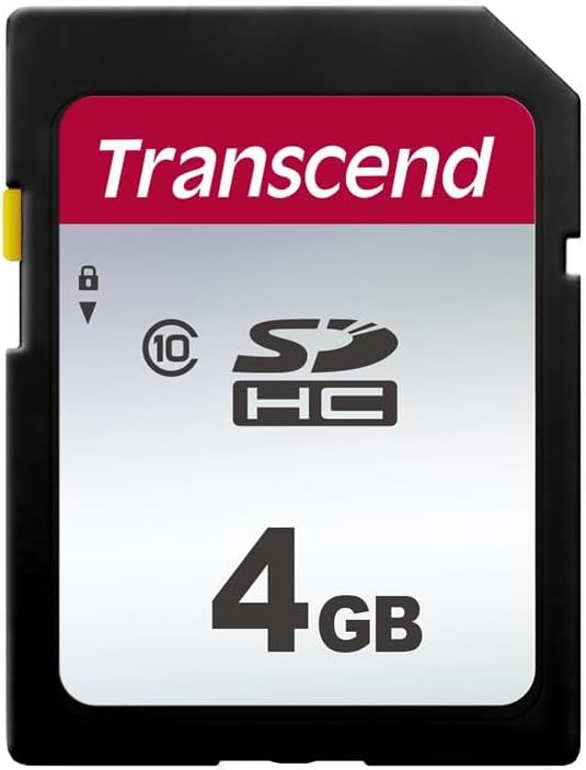 Transcend SDC300S 4GB SDHC SD Card, Compatible by Transcend