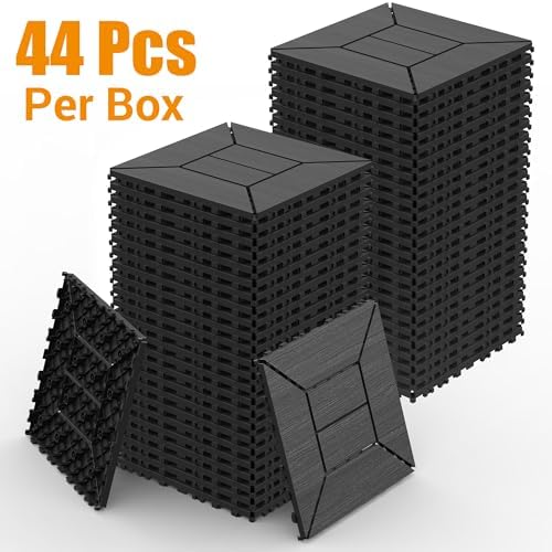 44 Pcs Plastic Interlocking Decking Tiles, Indoor & Outdoor - Image 2