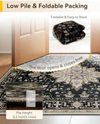 RELEANY Washable Area Rug, Runner 2'x5' - Image 5