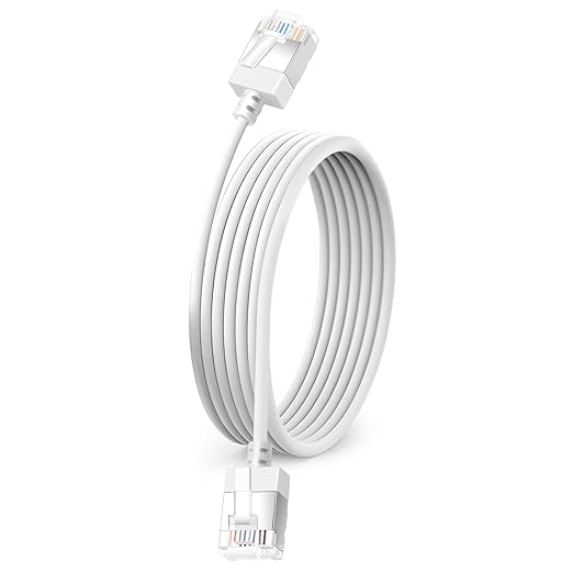 Ultra Slim Cat 6 Ethernet Cable 25 Feet, Flexible Rj45 Cat 6a LAN Cord by DUTEVOLNS