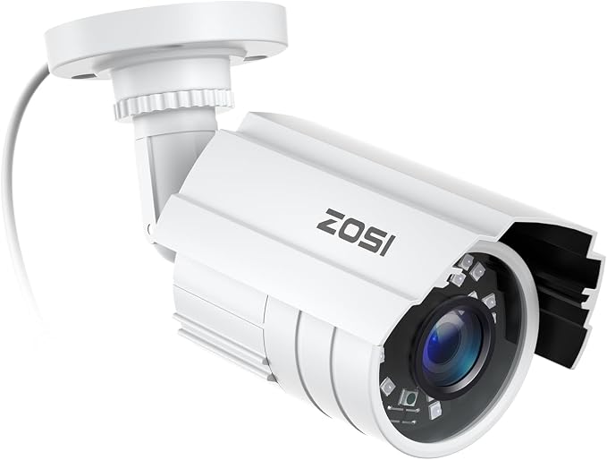 ZOSI 2MP 1080p HD 1920TVL Outdoor Indoor Home Security Camera, 80ft IR Night by ZOSI