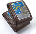 GUARD SHIELD Tarps Heavy Duty Waterproof 12x12 Feet Brown/Silver Poly Tarp by GUARDSHIELD