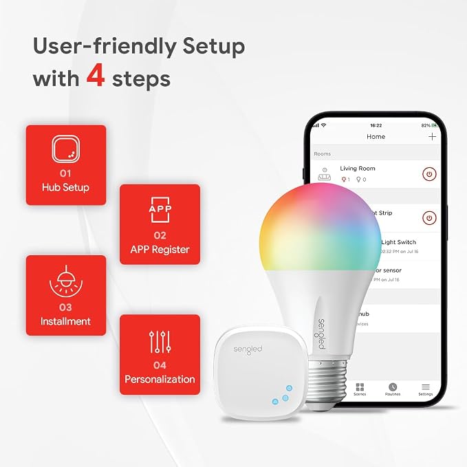 Sengled Zigbee Smart Light Bulbs, Smart Hub Required, Works - Image 5
