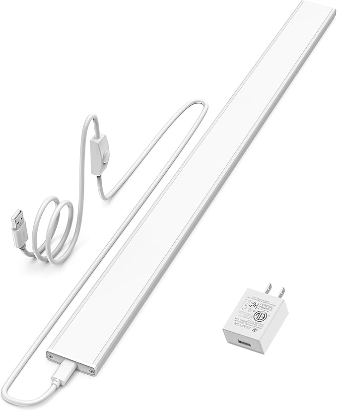 ASOKO Plug-in Under Cabinet Lighting, 24Inch LED Workbench Lights by ASOKO