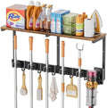Broom Holder Wall Mount with Cleaning Supplies Organizer, Laundry Room by Olakee