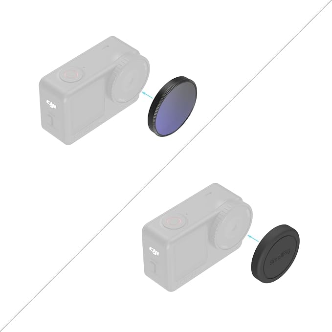 SmallRig 1/4 Black Mist Filter for DJI Osmo Action 6, Snap On Black Diffusion - Image 8