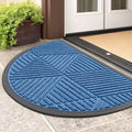 Smiry Half Circle Front Door Mat Outside Entrance, Rubber Doormat by Smiry