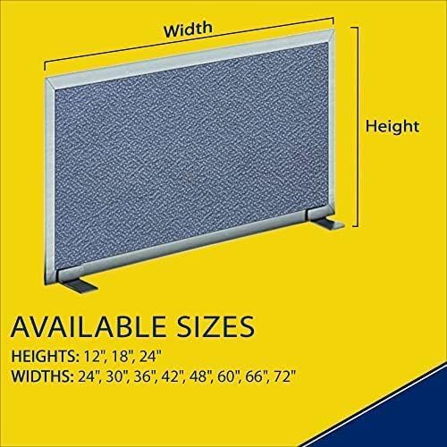 OBEX Acoustical Free Standing Privacy Screen, Cubicle Accessories Desk Privacy Panel, Desk Dividers for Office, Office Furniture Partitions Portable Sound Proof Dividers, 24" x 24", Twilight