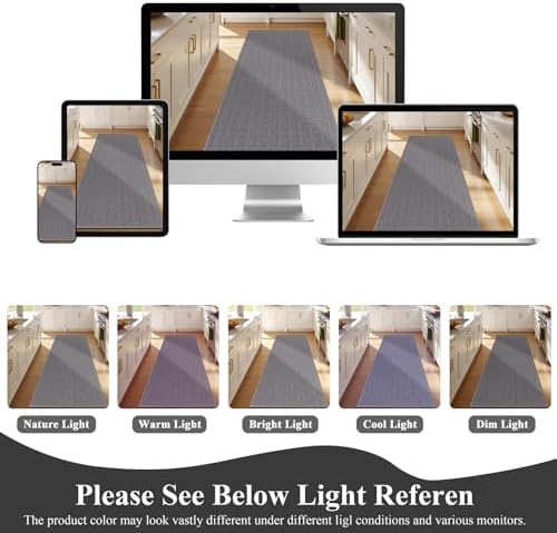Ileading Hallway Runner Rug 2x6ft Kitchen Floor Mat Modern Geometric Non Slip - Image 7