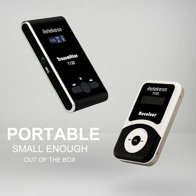 Retekess T130 Wireless Audio Tour Guide System, Translation Headphones - Image 2