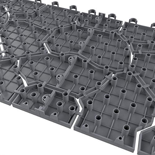 Pure Garden 6-Pack Polypropylene Interlocking Patio Deck Tiles - Image 5