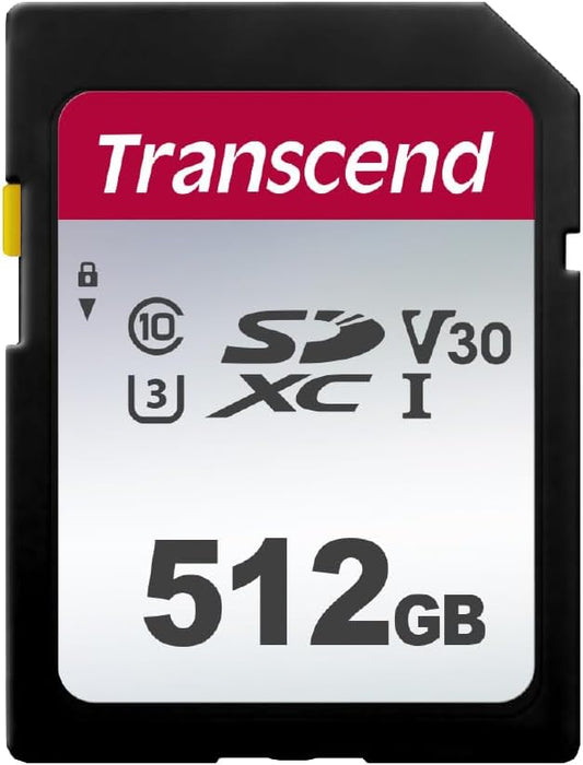 Transcend 512GB SDXC Memory Card, UHS-I U3 V30, 4K UHD & Full HD, Class 10 by Transcend