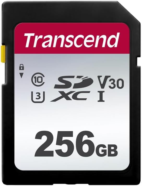 Transcend 256GB SDXC Memory Card, UHS-I U3 V30, 4K UHD & Full HD, Class 10 by Transcend