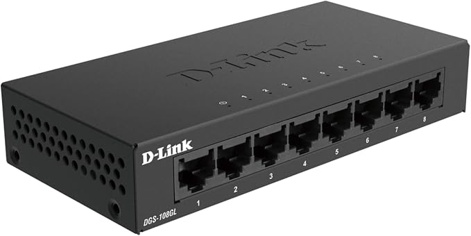 D-Link 8-Port Gigabit Unmanaged Ethernet Switch, Sturdy Metal - Image 5