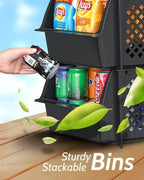 Skywin Stackable Storage Bins Open Front - Image 6