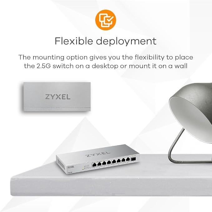 Zyxel 8 Port Network Switch | 2.5Gb Multi Gigabit Switch | Unmanaged | 8X 2.5G - Image 5