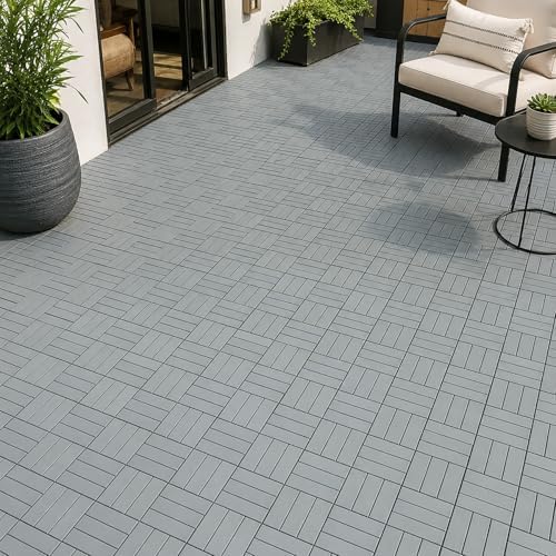 Acacia Deck Tiles Interlocking Outdoor Flooring by 3rdStreetInn