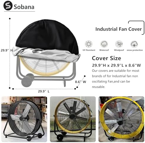 Industrial Fan Cover, Suitable for 24" High Velocity Movement Heavy Duty - Image 2