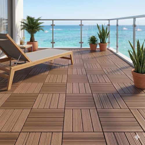 Weatherproof Interlocking Patio Tiles by XUOXFUTZIG