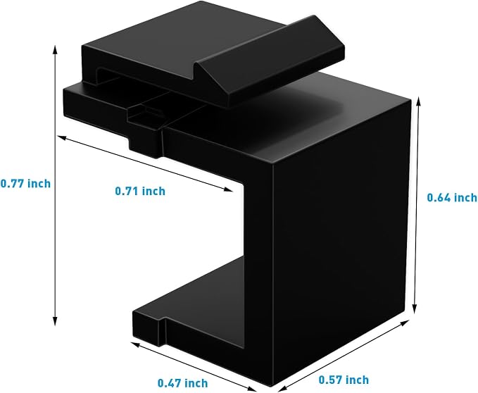 50-Pack Blank Keystone Jack Inserts - Image 4