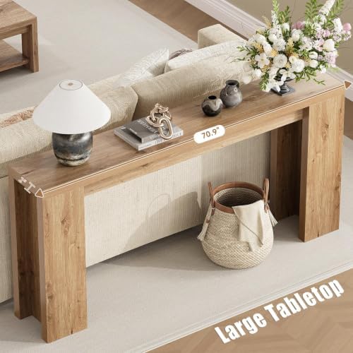 karlott 70.9" Extra Long Console Table, Farmhouse Entryway Table - Image 3