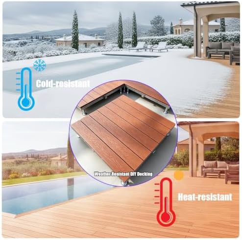 33"x33" Interlocking Decking Tiles, Floating Deck Kit - Image 5