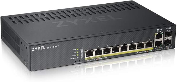 Zyxel 8-Port PoE Gigabit Switch | Smart-Managed | 8X PoE+ 130W | 2X SFP | by ZYXELNETWORKS