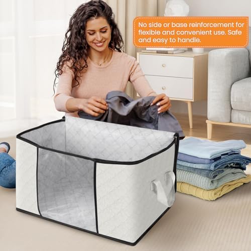 Fab totes 10 Pack Storage Bags for Clothes Blanket Storage Bins - Image 3