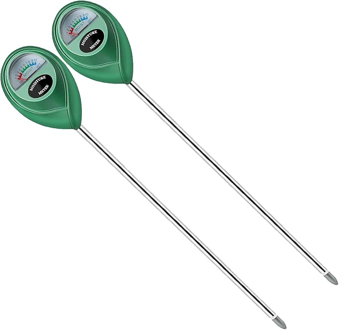 Censinda Soil Moisture Meter, 2 Pack Long Probe Soil Moisture Monitor by Censinda